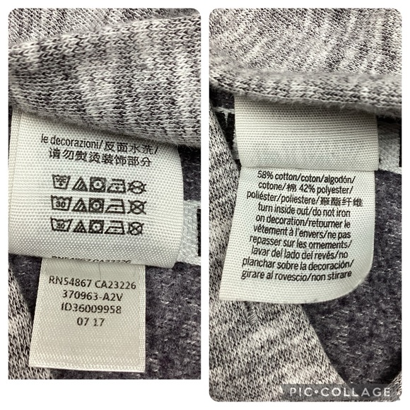 Victoria's Secret PINK Women's Gray Crop Knit Hoodie - Picture 4 of 8